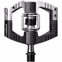 Crankbrothers Mallet E LS, Mountain bicycle (MTB), Aluminium, Black, Silver, Platform pedals, 242 g, 2 pc(s)