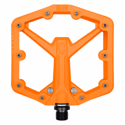 Crankbrothers Stamp 1 Gen 2, Composite, Nylon, Orange, Chromoly Steel 4140 (CrMo), Platform pedals, 111 mm, 114 mm