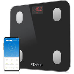 Bluetooth Body Fat Scale, RENPHO Digital Smart Bathroom Weight Scales for Body Composition Analyzer with Smartphone App, 13...