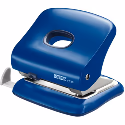 Rapid 23639402 FC30 Hole Punch, Guide Bar with Format Markings, Metal and Plastic, 30 Sheets, Aqua Blue