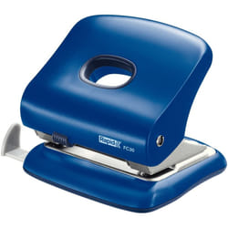 Rapid 23639402 FC30 Hole Punch, Guide Bar with Format Markings, Metal and Plastic, 30 Sheets, Aqua Blue
