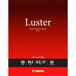 Canon Pro Luster Inkjet Photo Paper 8.5-Inch X 11-Inch White 50 Sheets/Pack