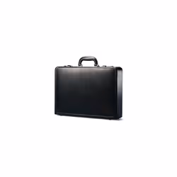 Samsonite Bonded Leather Attache, Black, One Size