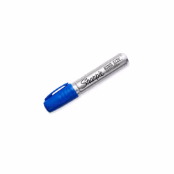 Sharpie 15003 King Size Permanent Marker Chisel Tip Blue Dozen