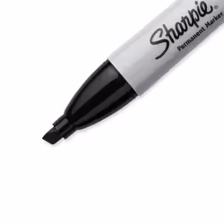 Sharpie 38201 Permanent Marker 5.3mm Chisel Tip Black Dozen