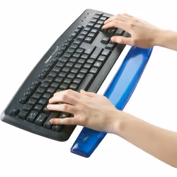 Fellowes 91137 Gel Crystals Keyboard Wrist Rest  Blue