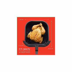 Instant Vortex 4-in-1 Digital Air Fryer, Health Air Fryer, Bake, Roast and Reheat, 1700W of Power 5.7 Litre