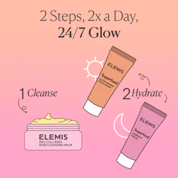 ELEMIS Way to Glow Skincare Kit  Travel Set with Travel-Size Rose Cleansing Balm  Glow Priming Moisturizer & Midnight Facial  Nourish & Illuminate Ski