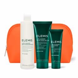 Lime & Ginger Body Care Trio, 3-Piece Luxury Body Care, Gift Set Includes: Hydrating Lime & Ginger Bath & Shower Milk, Nouris ...
