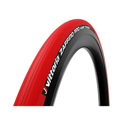 Vittoria Zaffiro Pro Home Trainer Tire - Indoor Bike Trainer Tire - Foldable Training Bicycle Tire (Red, 700x23c)