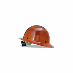 MSA 475407 Skullgard Full-Brim Hard Hat with Fas-Trac III Ratchet Suspension | Non-slotted Hat, Made of Phenolic Resin, Radia ...