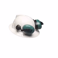 MSA Safety 10034487 Hat-Mounted Ear Muff  25dB  Gray/Green