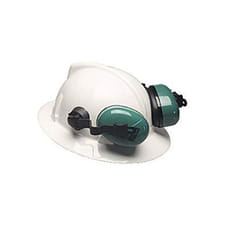 MSA Safety 10034487 Hat-Mounted Ear Muff  25dB  Gray/Green
