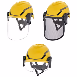 MSA 10194784 H1 VGard Helmet With FasTrac III Ratchet Suspension  Polyethylene Shell  Superior Impact Protection  Self Adjust