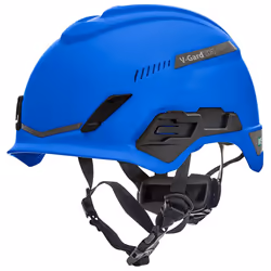 MSA 10194785 H1 VGard Helmet With FasTrac III Ratchet Suspension  Polyethylene Shell  Superior Impact Protection  Self Adjust