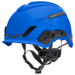 MSA 10194785 H1 VGard Helmet With FasTrac III Ratchet Suspension  Polyethylene Shell  Superior Impact Protection  Self Adjust