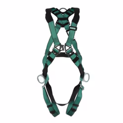 MSA 10197231 V-Form Full Body Safety Harness - Size: Extra Large D-Ring Configuration: Back/Hip Qwik Fit Leg Straps Color: ...