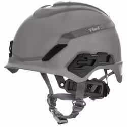 MSA 10204347 H1 VGard Helmet with FasTrac III Ratchet Suspension Polyethylene Shell Superior Impact Protection Self Adjust
