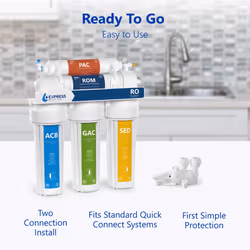 Express Water Leak Stop Valve for Reverse Osmosis and Under Sink Water Filtration System - Automatic Water Shut-Off Valve for Water Filtration Systems