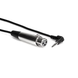 Hosa Technology XVS-101F audio cable 0.3 m XLR (3-pin) 3.5mm TRS Black