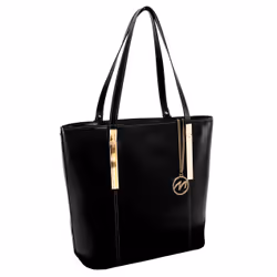 McKlein CRISTINA, Tote bag, Zipper, Back pocket, Tablet pocket, Zip pocket, Black, Black