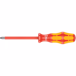 Wera 162 i PH Kraftform Plus Lasertip VDE Insulated Screwdriver, Phillips 2 x 100 mm, 05006154001