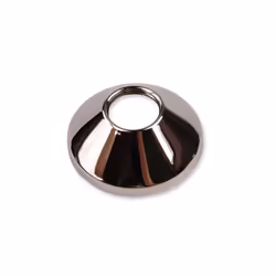 Chrome Plated Steel Pipe Cover Collar Cone 3/4" Valve Tap Rose 25mm Height