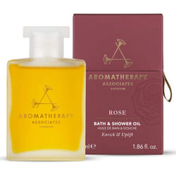 Aromatherapy Associates Bath & Shower Oil, 55ml, Rose - Warm Damask Rose, Known to Be A Natural Anti-Depressant, Combined with Pure Essential Oils of