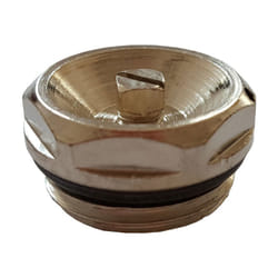 1/2" Inch BSP Nickel Plated Manual Mechanical Radiator Air Vent Bleed Plug Valve