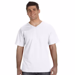 Fruit of the Loom Men's Valueweight V-Neck T-Short Sleeve T-Shirt X-Large White