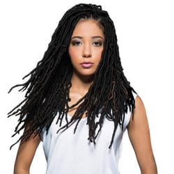 Bobbi Boss Synthetic Hair Crochet Braids African Roots Braid Collection Nu Locs 18"" (6-Pack  99J)