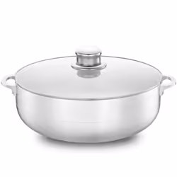Alpine Cuisine 7-Quart Aluminum Caldero Stock Pot with Glass Lid Cook
