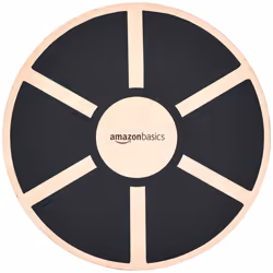 Amazon Basics Wood Wobble Balance Board - 162 x 162 x 36 Inches  Black