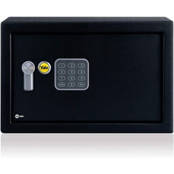 Yale YEC/200/DB1 Small Alarmed Value Safe, 130 db built in Alarm, Steel Construction, Steel Locking Bolts, Emergency Overide Key, Wall and Floor
