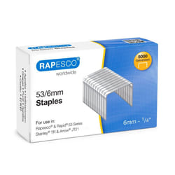 Rapesco 749 Staples 53/6mm - Box of 5,000