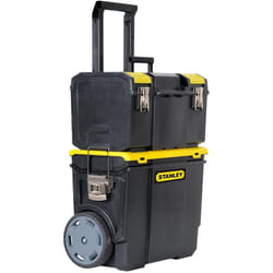 STANLEY 3 in 1 Rolling Work centre Toolbox with Pull Handle  Detachable Toolbox with Portable Tote Tray  1-70-326