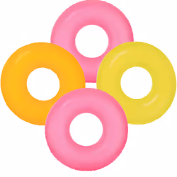 Intex Frost Tube Inflatable Sturdy Swim Pool  36"" (4-Pack)