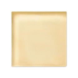 SelectedStyle 100 Pure Silk Pocket Square Solid gold