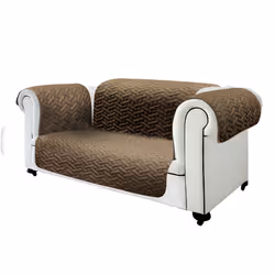 ISL Italy Starlyf Sofa Cover, Sofa cover, Polyester, Beige, Brown, Monochromatic, Machine wash, Polyester, 100%