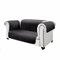 ISL Italy Starlyf Sofa Cover, Sofa cover, Polyester, Black, Grey, Monochromatic, Machine wash, Polyester, 100%
