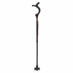 ISL Italy Wellpro Walking Stick, Foldable, 500 g, Aluminium, Black, Height adjustment