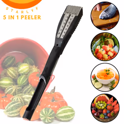 Peeler for kitchen Starlyf 5-in-1, Multi-Function Peeler, Cut, Grate, Corer, Fish Scale, Deco, Vegetable Peelers & Fruit Core ...