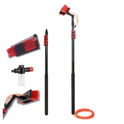 Telescopic Cleaning Brush, Water Powered, Soap Dispenser, Cleaning Solar Panels, Window Cleaning, Squeegee, For Trucks, Boats, Bus, Ca - Up to 4.6 Mts
