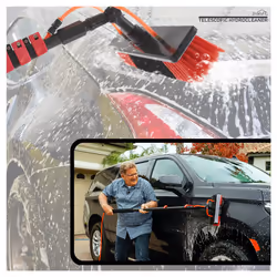 Telescopic Cleaning Brush, Water Powered, Soap Dispenser, Cleaning Solar Panels, Window Cleaning, Squeegee, For Trucks, Boats, Bus, Ca - Up to 4.6 Mts