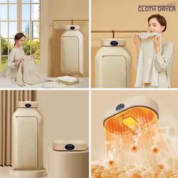 Portable Electric Cloth Dryer, Foldable Mini Tumble Dryer