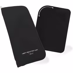Hair Straightener Case & Heat-Proof Silicone Mat Pack for Curling Tongs/Wands/Irons by j&m - Fits ghd, BaByliss & Larger Stra ...