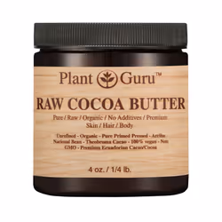 Raw cocoa Butter 4 oz 100% Pure Fresh Natural cold Pressed Skin Body and Hair growth, DIY creams, Lip Balm, Lotion and Soap M ...