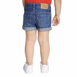 Levi's Girls' Girlfriend Fit Denim Shorty Shorts  Evie  6X