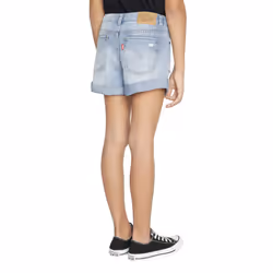 Levi's Girls' Girlfriend Fit Denim Shorty Shorts  Miami Vices  8
