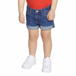 Levi's Girls' Girlfriend Fit Denim Shorty Shorts  Evie  7